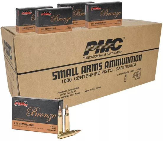 .223 223PMC AMMO AMMUNITION 55 GRN BRASS 1000 RNDS