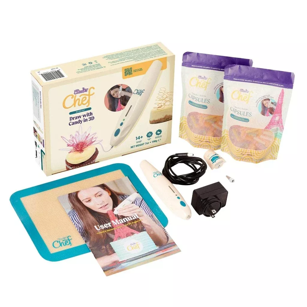 3Doodler Chef 3D Pen Bundle With Bonus Candy Refill Bag