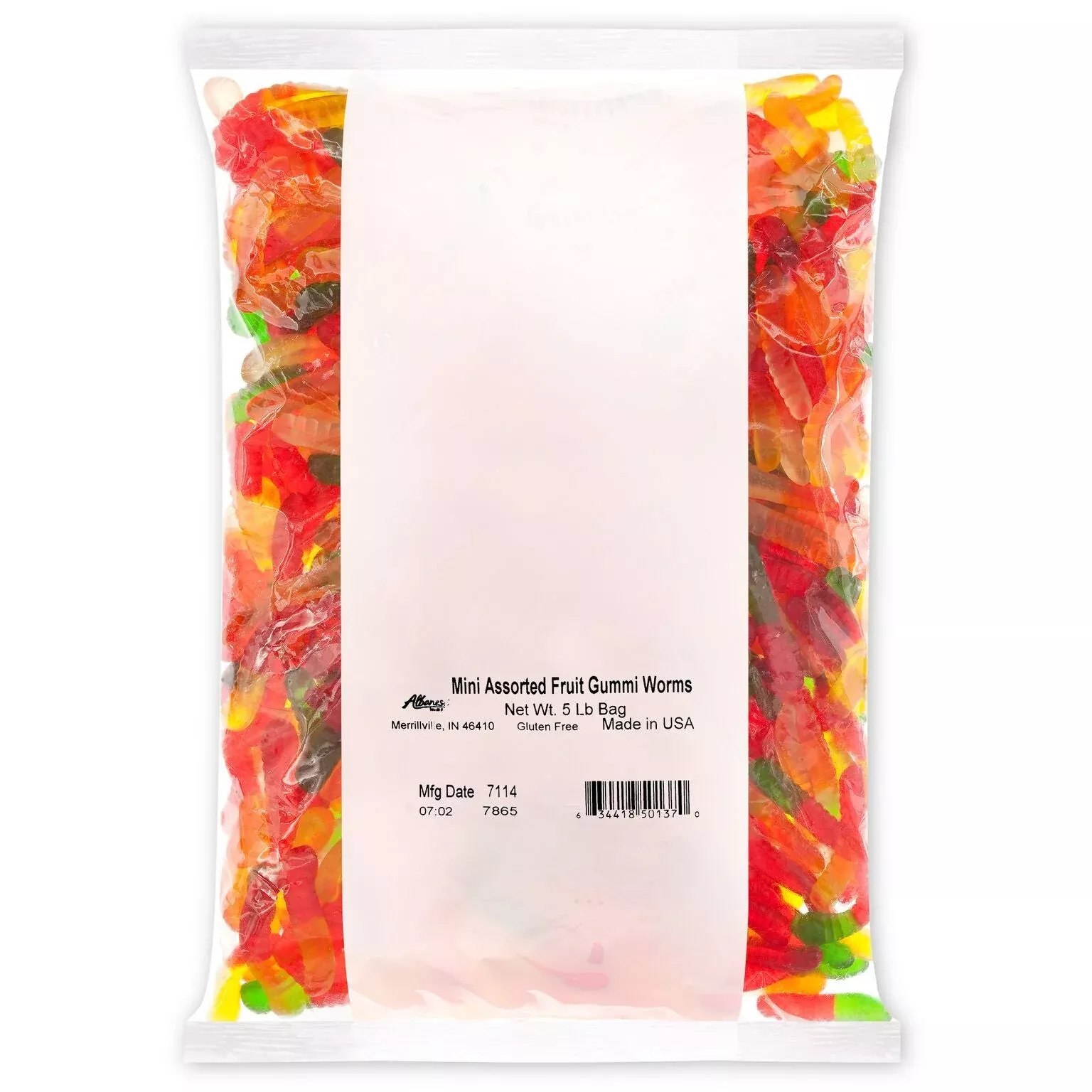 Albanese Gummi Worms Mini Assorted Fruit
