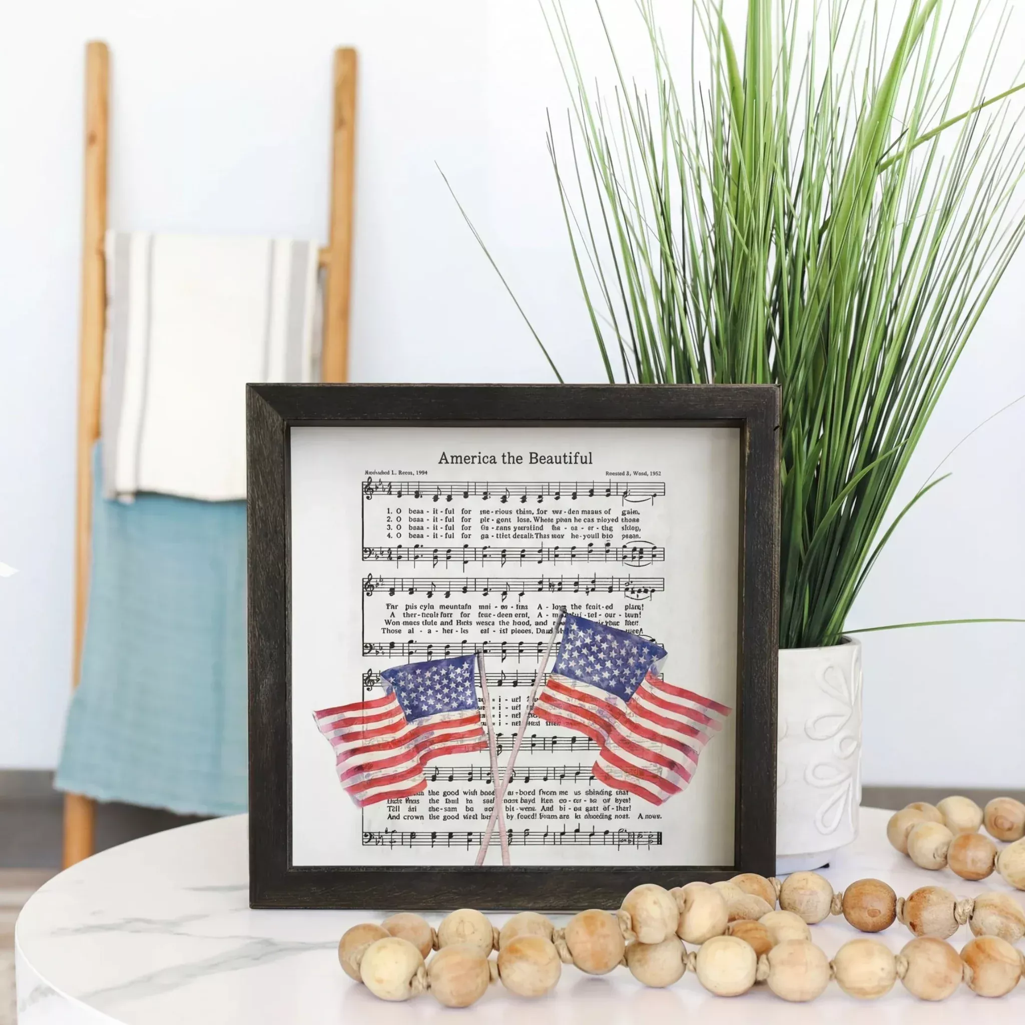 America The Beautiful Patriotic Wall Art