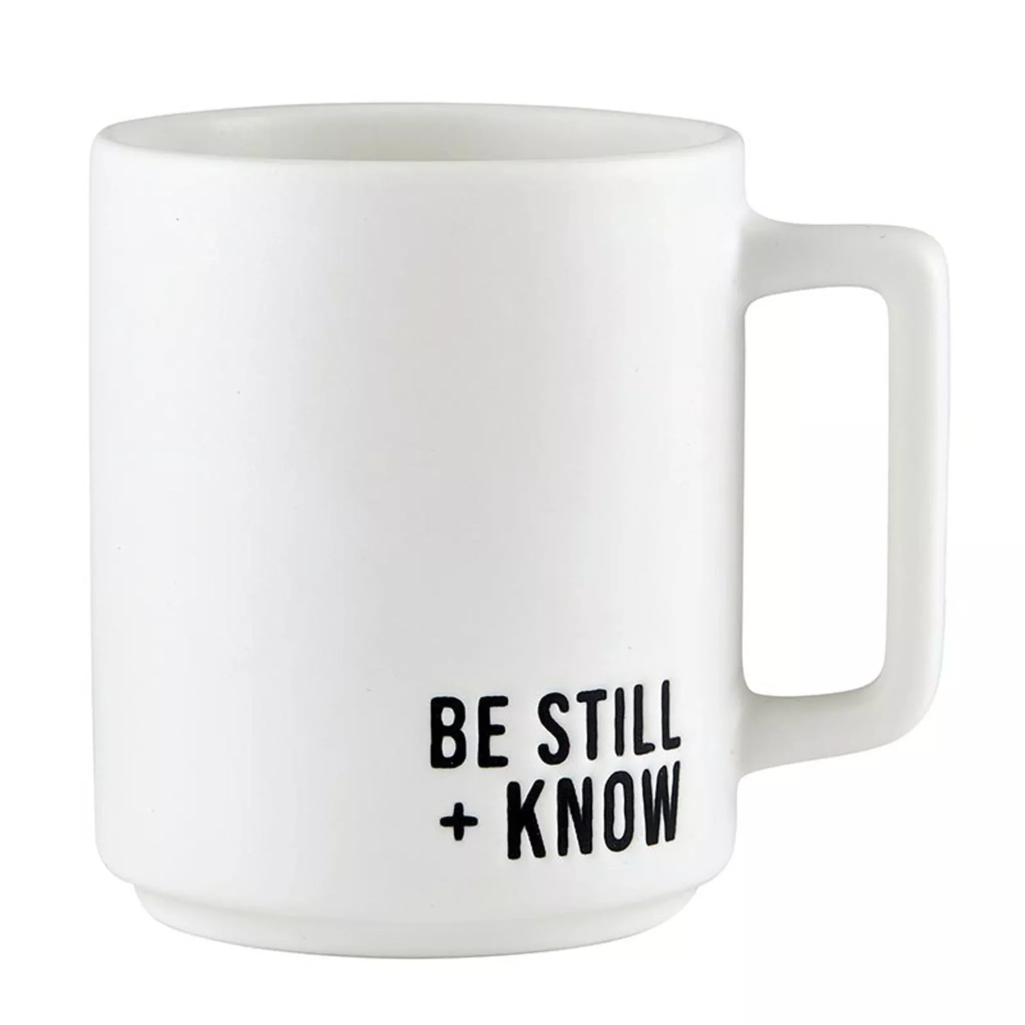 Be Still & Know Matte Cafe Mug