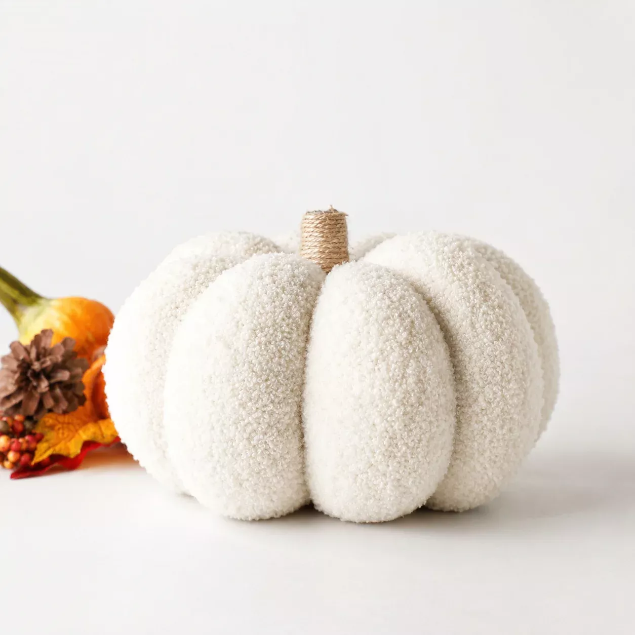 Beige Teddy Cloth Pumpkin