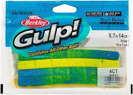 Berkley Gulp! 5.7" Scented "Surf Bytes" Bait Strips - 4 pc.