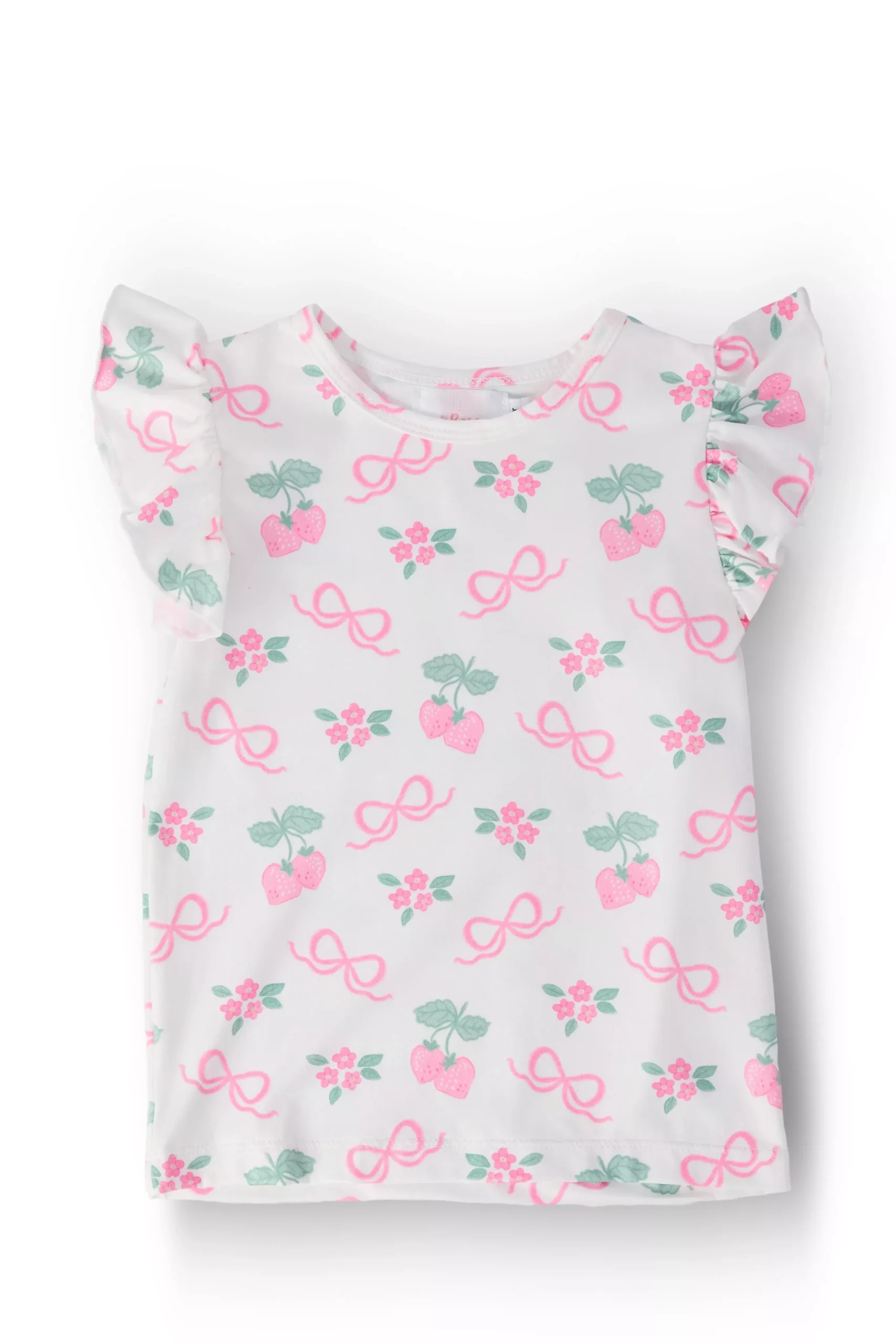 Berries & Bows S /S Ruffle Tee