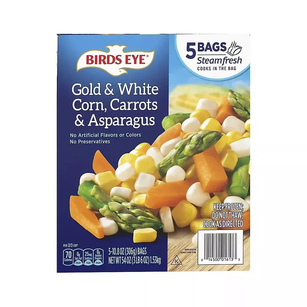 Birds Eye Steamfresh Corn, Carrots & Asparagus, Mixed Vegetables, 5 pk./10.8 oz.