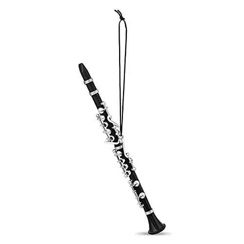 Black Clarinet Ornament - 6.5