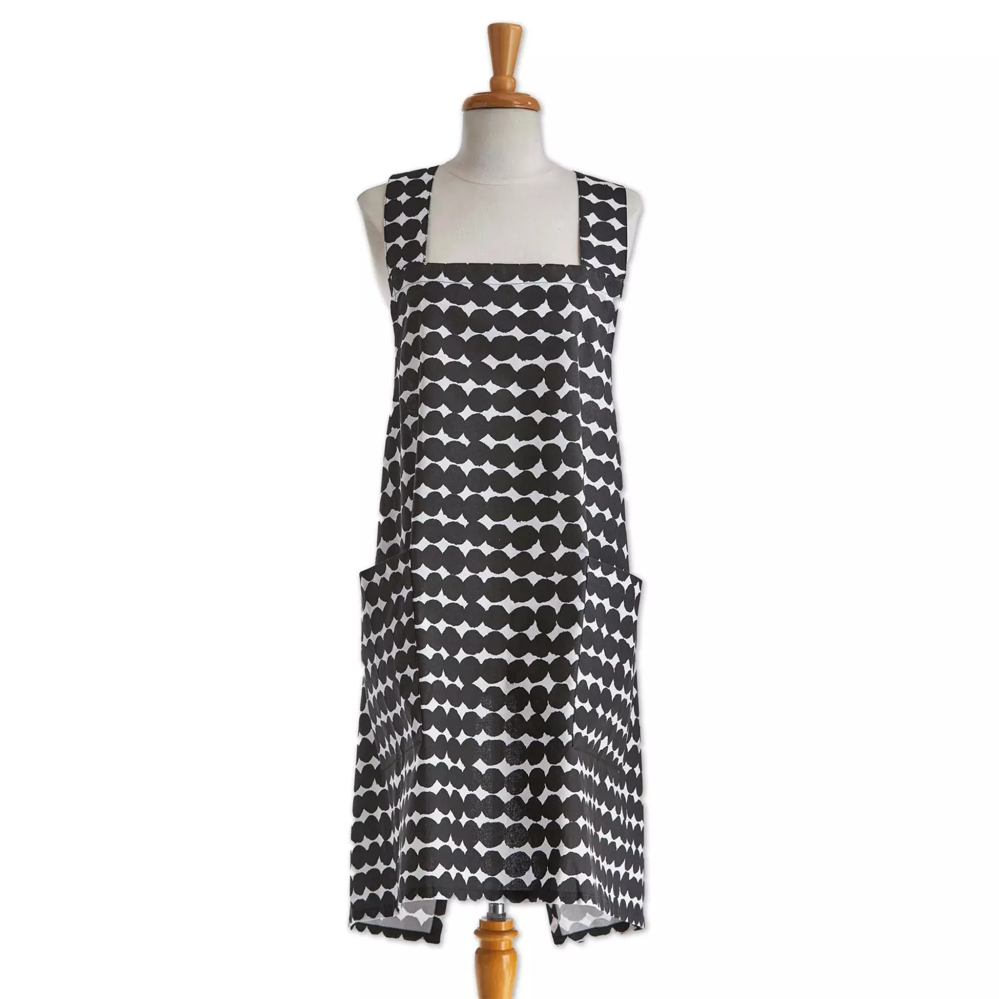 Black Dots Pinafore Apron