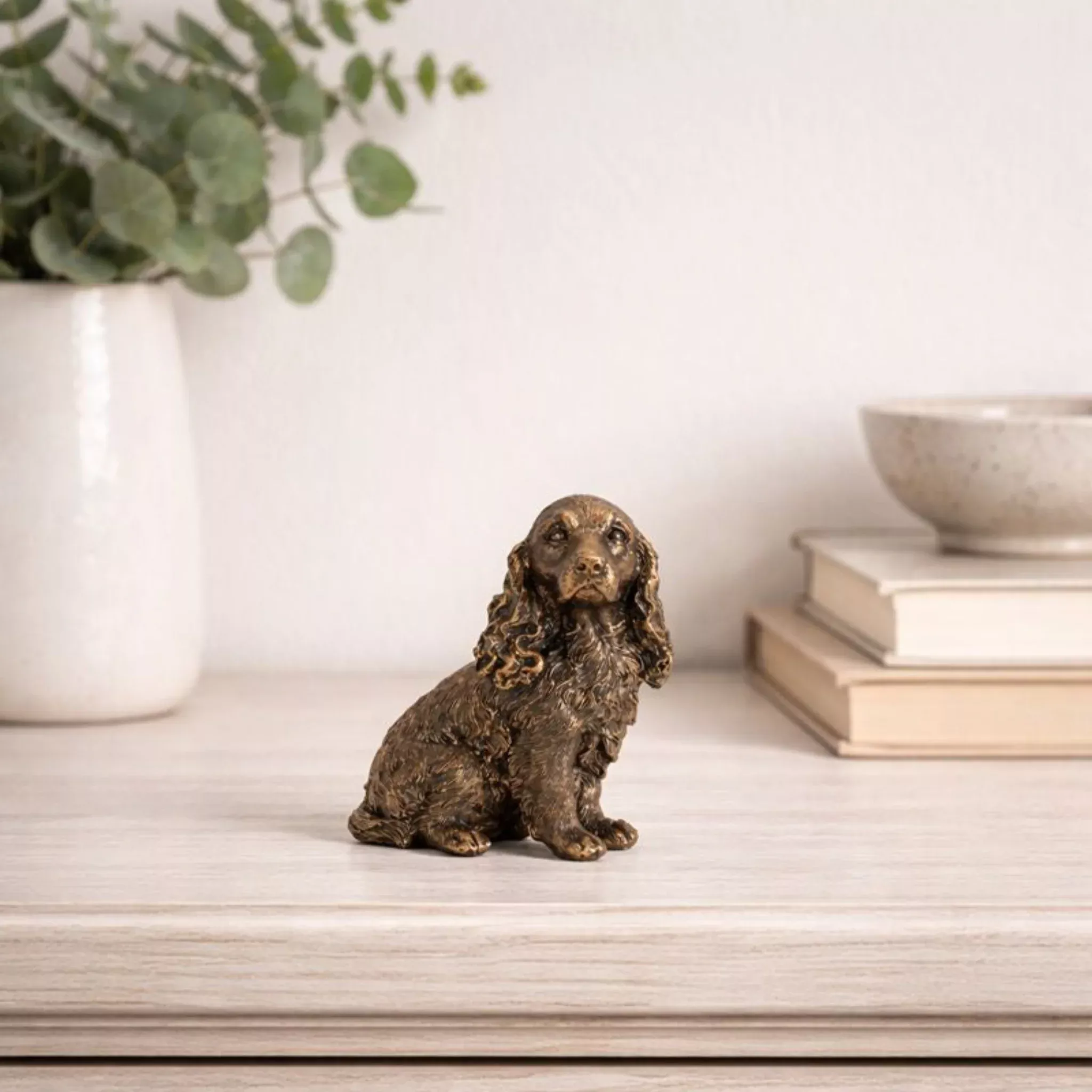 Bronzed Dog Figurine