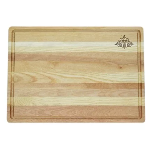 Carved Solutions Master Collection Wooden Cutting Board Large-Damask