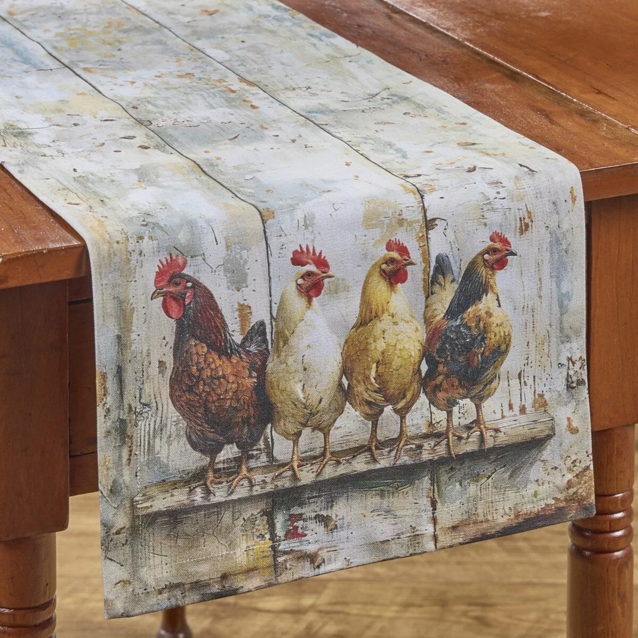 Chicken Social Hour Table Runner