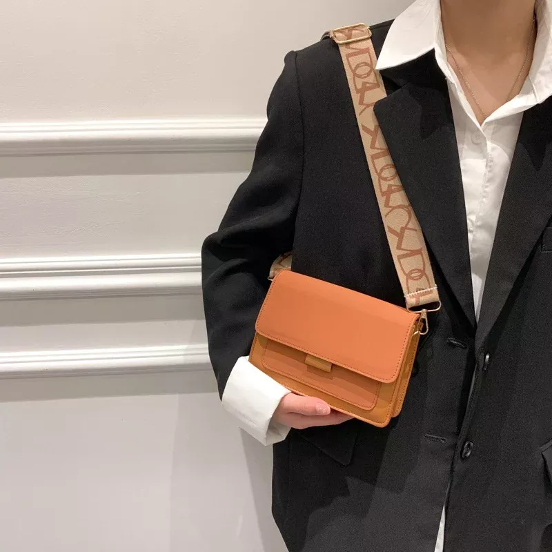 Classic Broad Strap Crossbody Purse