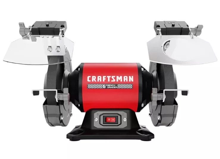 Craftsman 2.1A Corded Bench Grinder - 6"