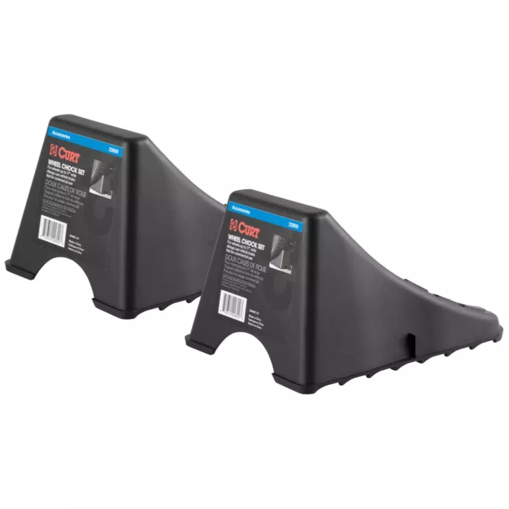 Curt Plastic Wheel Chock Set - 2 pc.