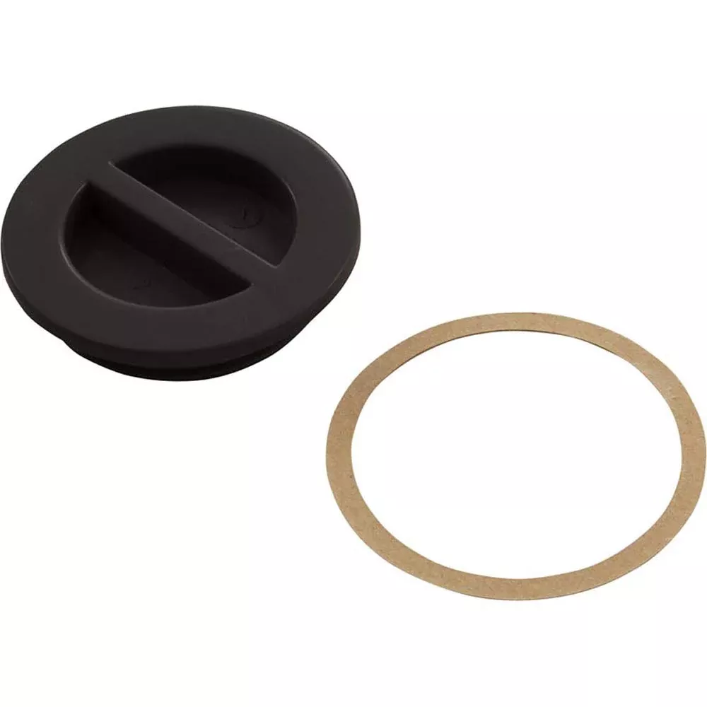 Custom Molded Products 1.5In Npt Flat Plug, Black