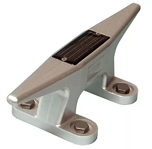 Dock Edge + Dock Cleat Boat Open Base Solar Lighting, 10-Inch
