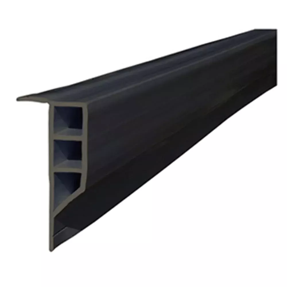 Dock Edge + Full Face PVC Profile Dock Guard, Black, 16'