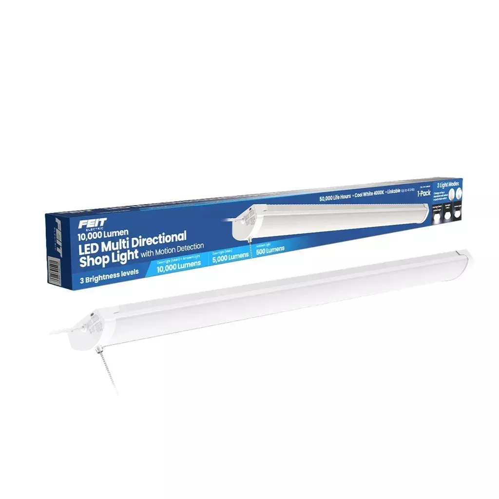 Feit 10,000 Lumen Multi-Directional Shop Light with Motion Detection