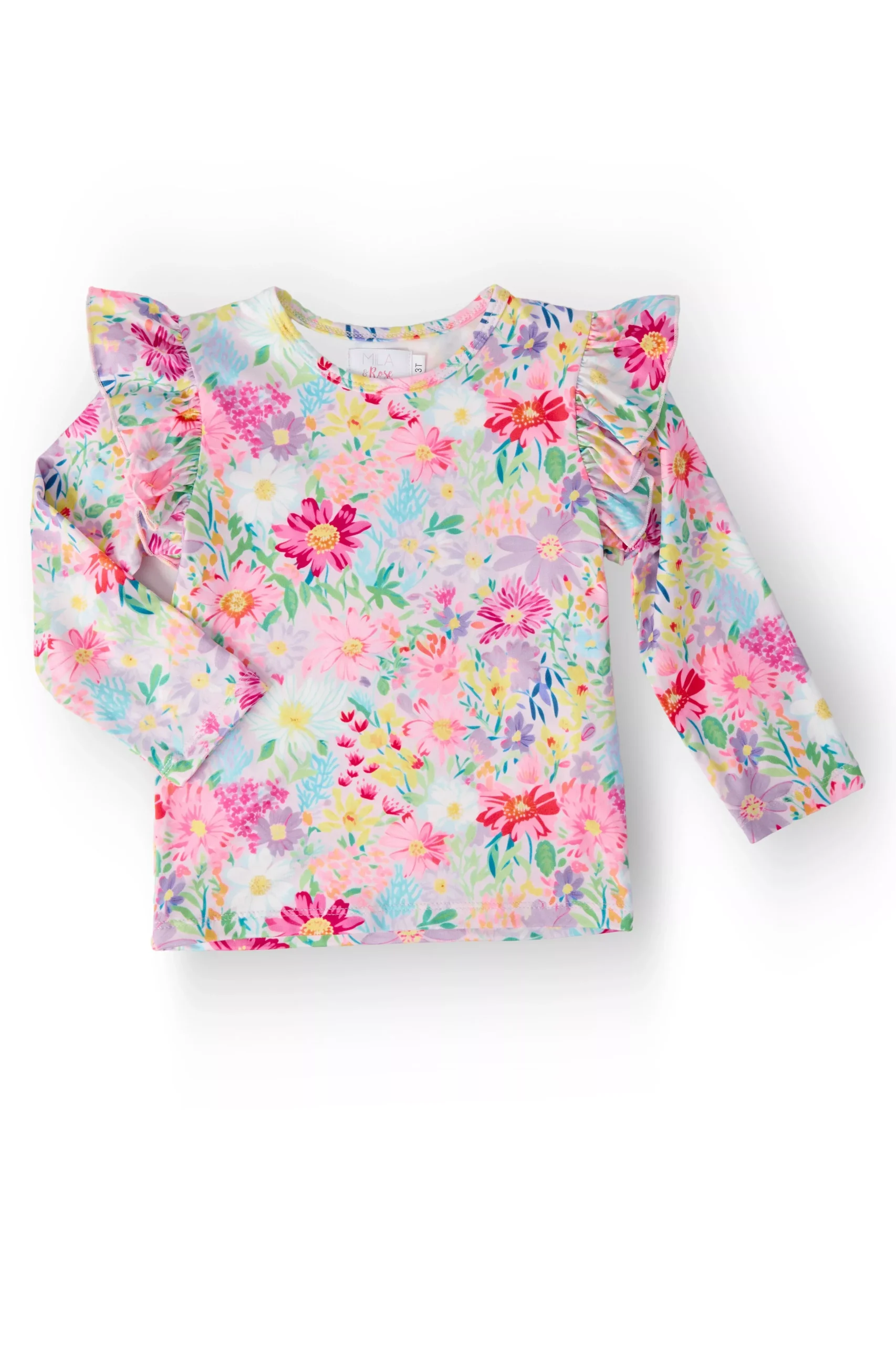 Field of Flowers L /S Ruffle Tee