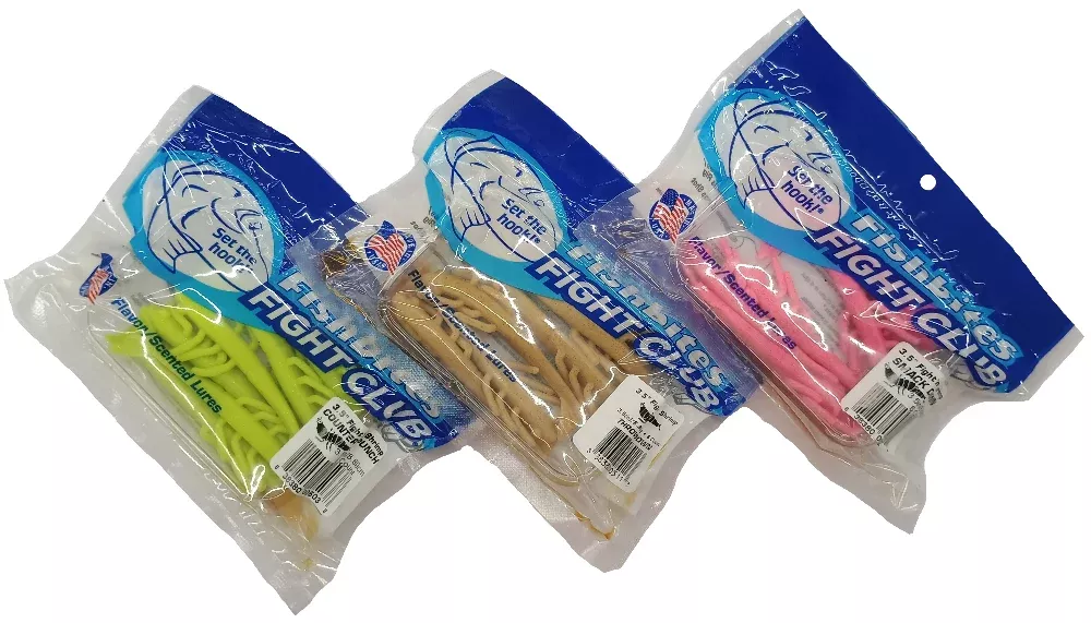 Fishbites Fight'n Shrimp Scented Lures - 6 pc.