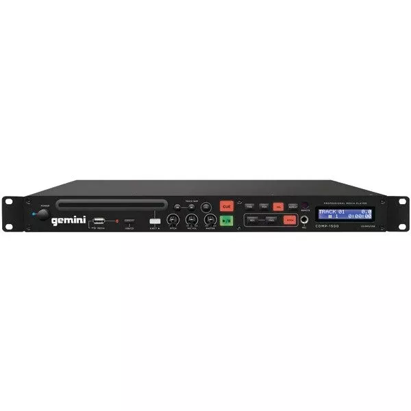 Gemini CDMP-1500 1U Single CD/MP3/USB Player