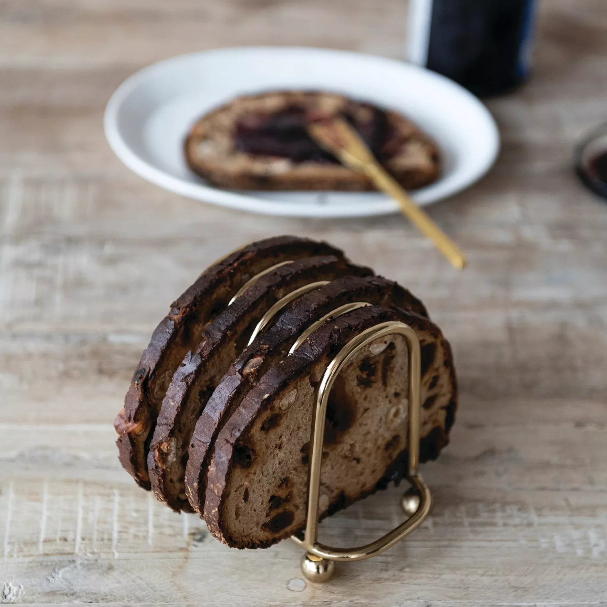 Gold Finished Toast Rack