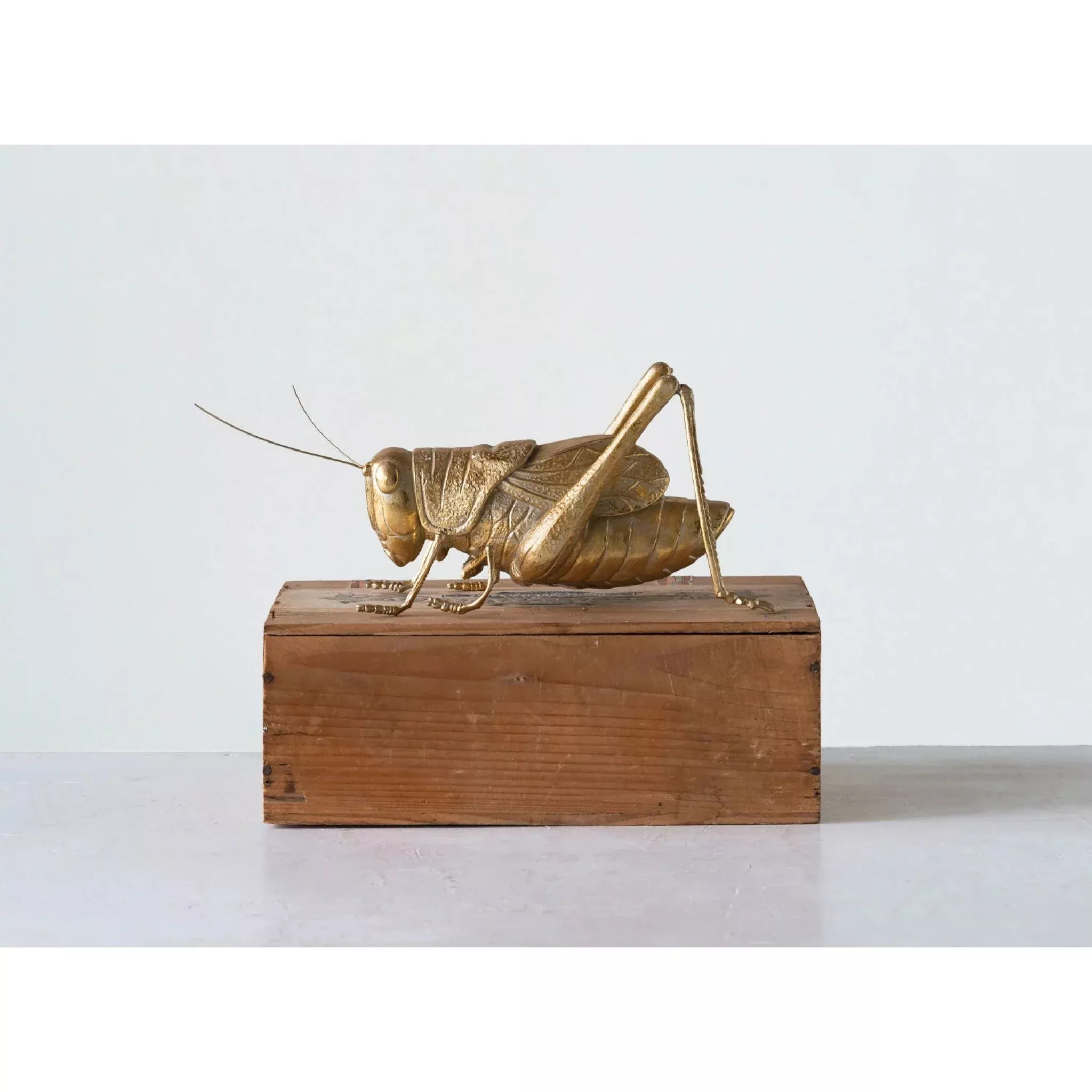 Golden Cricket Figurine