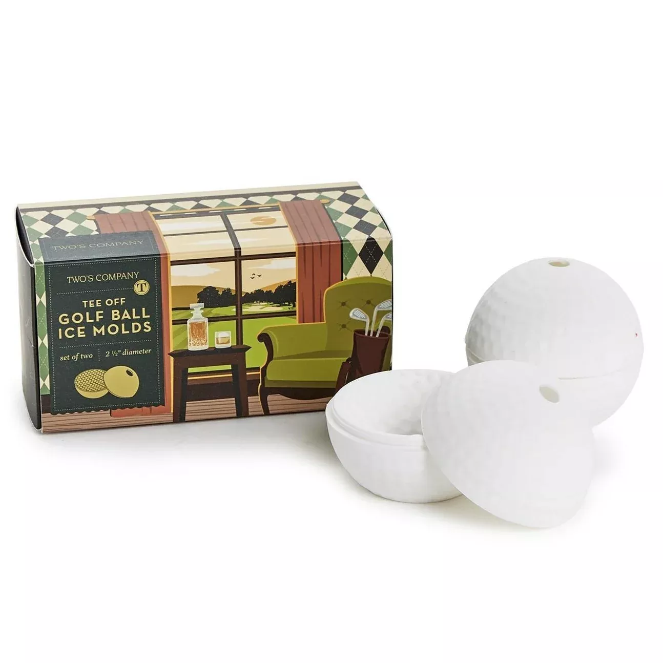 Golf Ball Silicone Ice Molds - 2 pc.