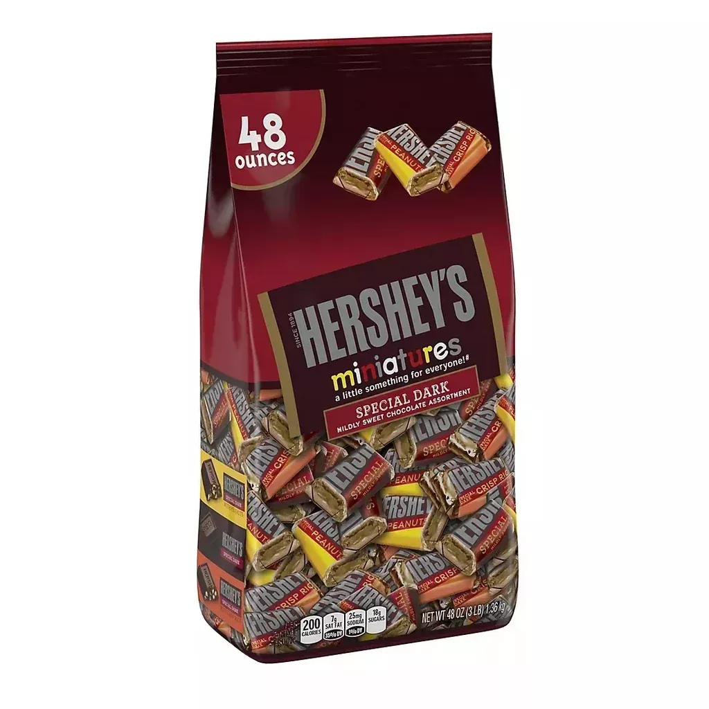 Hershey's Special Dark Chocolate Miniatures, 48 oz.