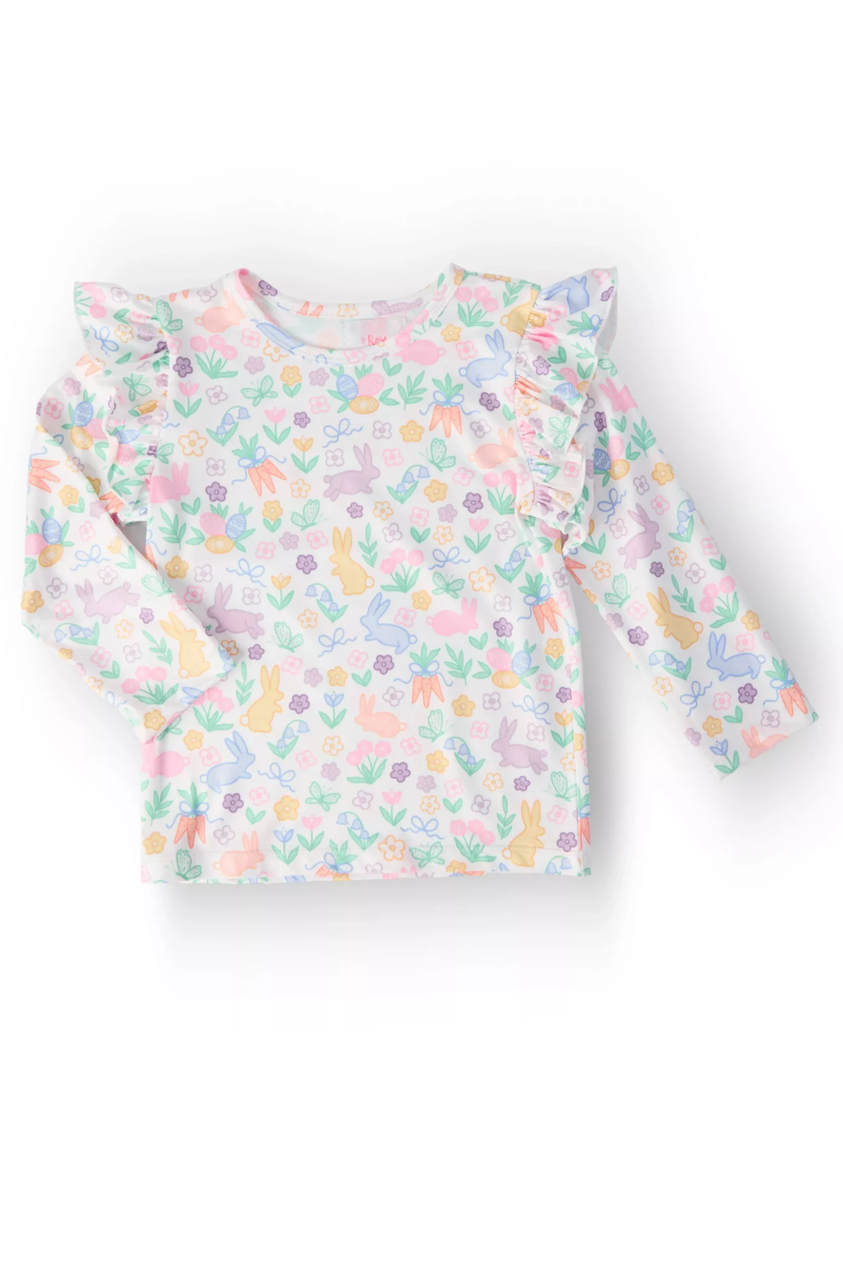 Hoppy Easter L /S Ruffle Tee