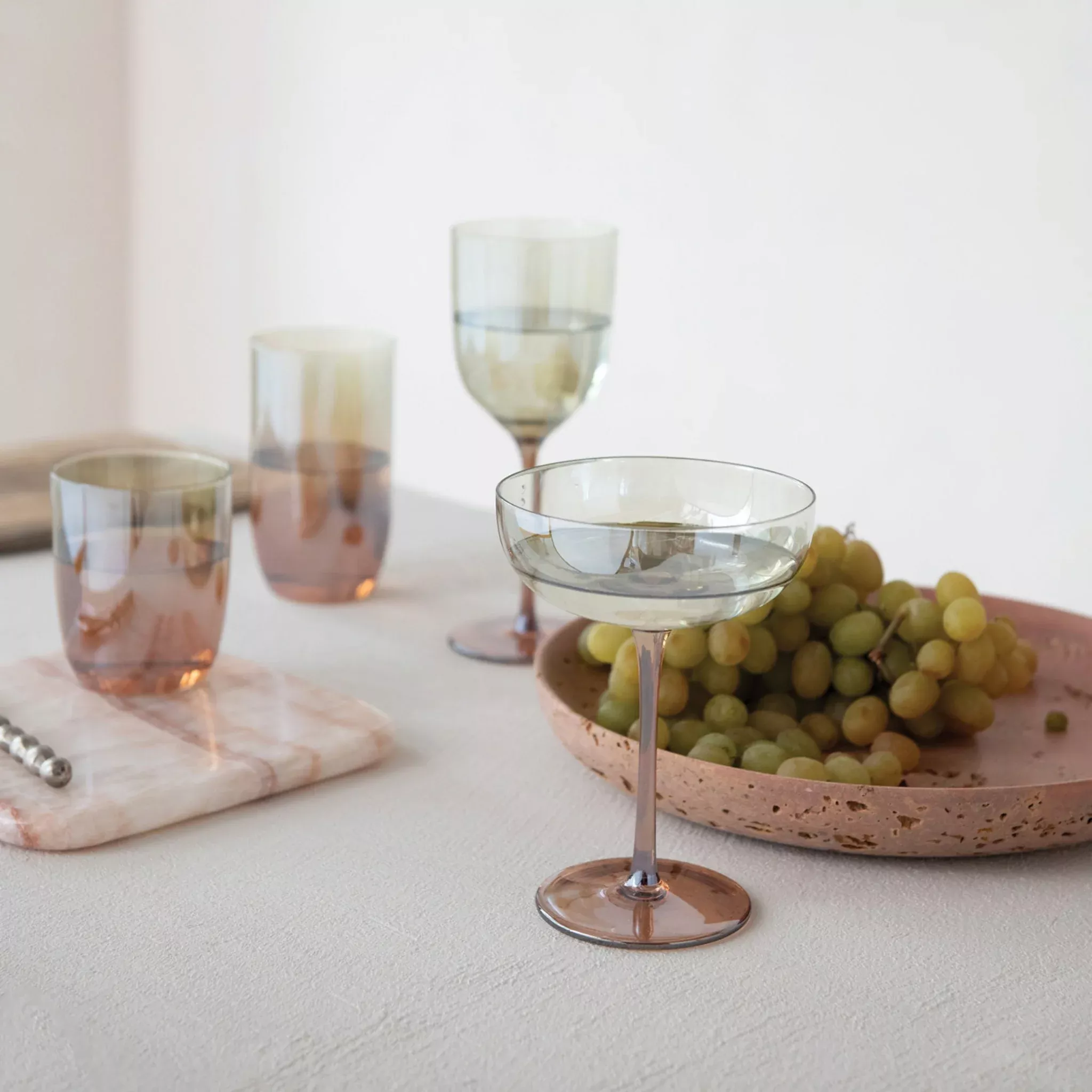 Iridescent Martini Glass