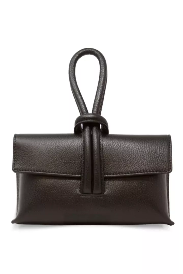 Italian Leather Wristlet Bag