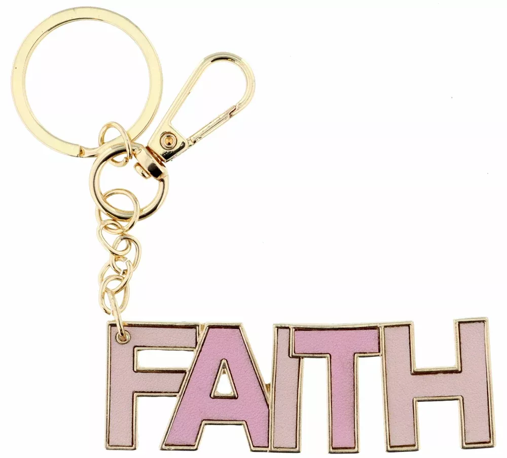 Jane Marie "Faith" Leather Keychain