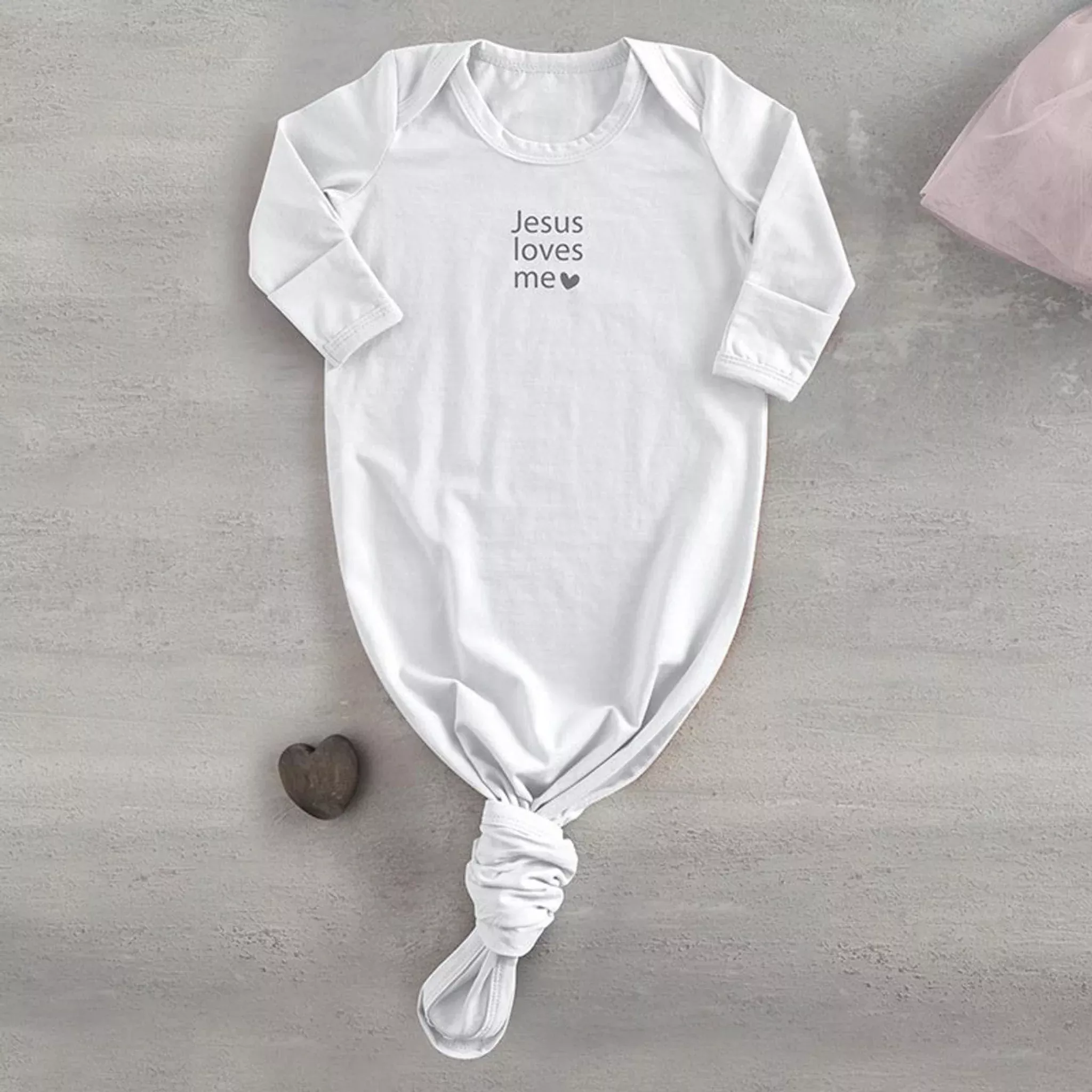 Jesus Loves Me Knotted Gown