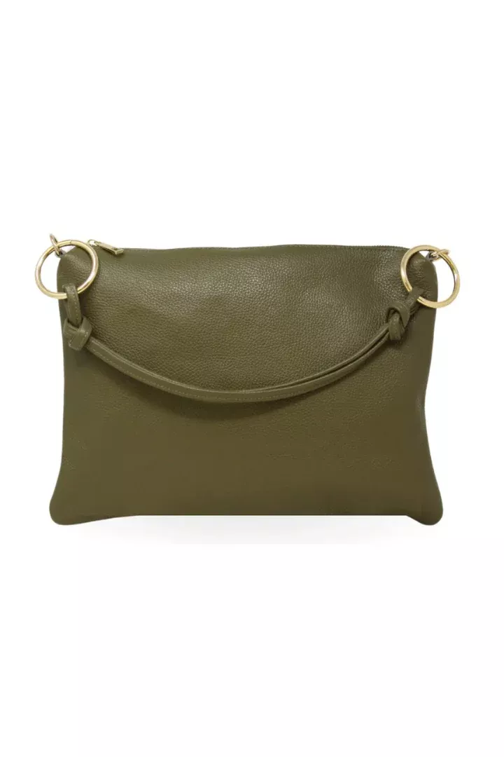 Leather Top Handle And Crossbody Bag