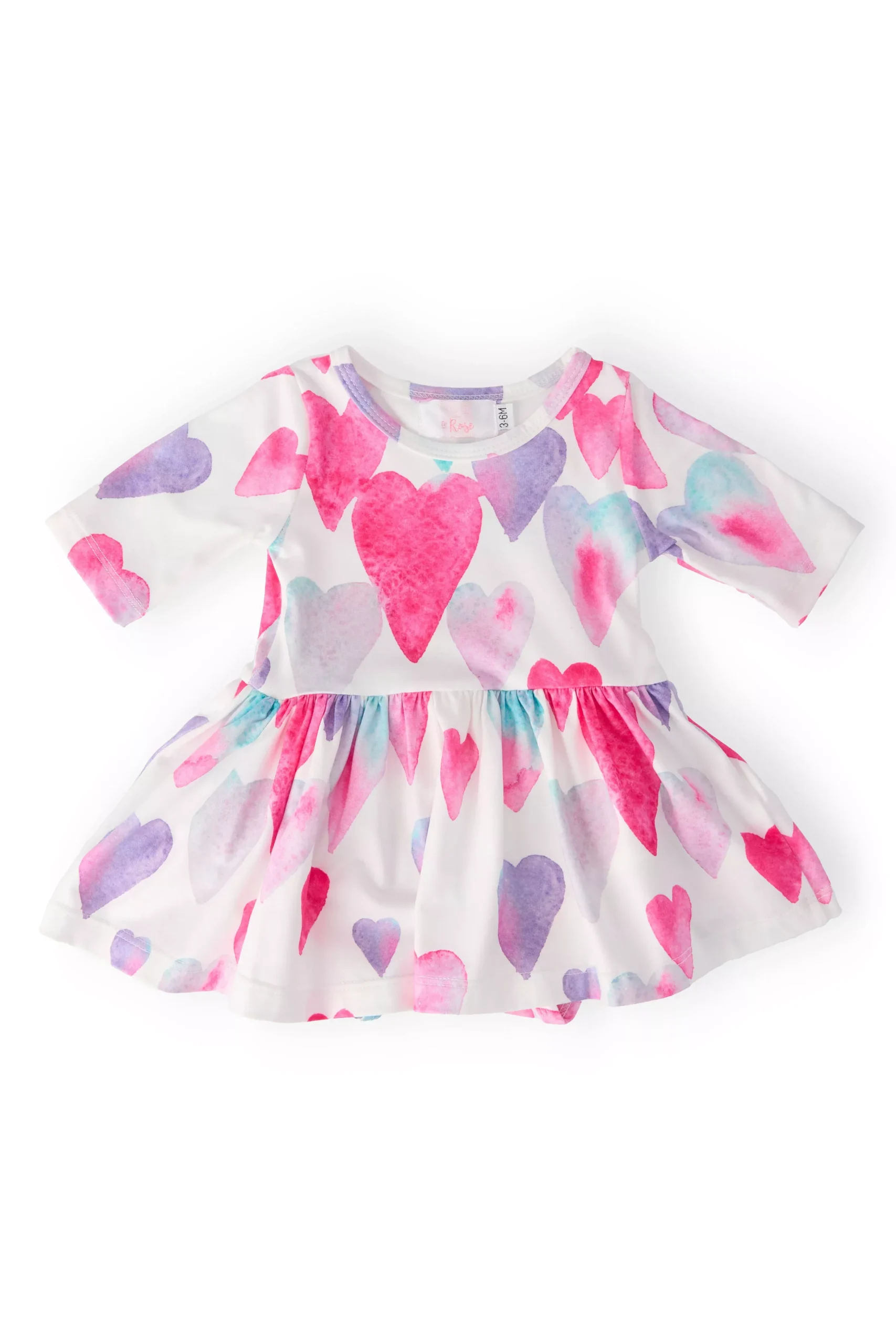 Light Hearted 3 /4 Sleeve Twirl Bodysuit