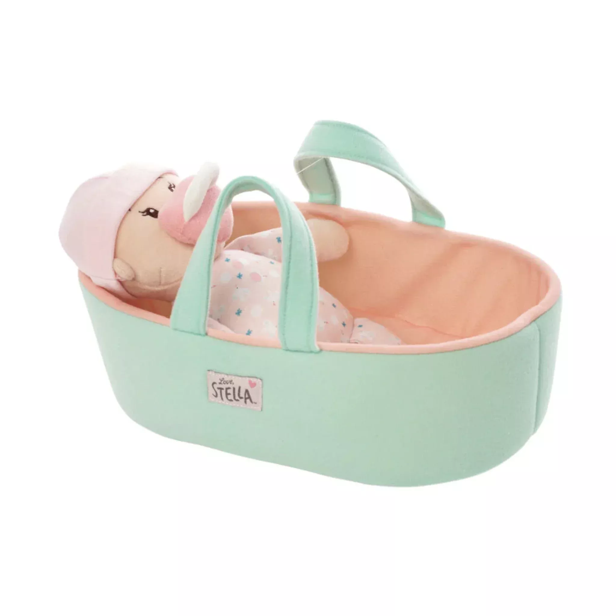 Love, Stella My First Doll Peach With Bassinet
