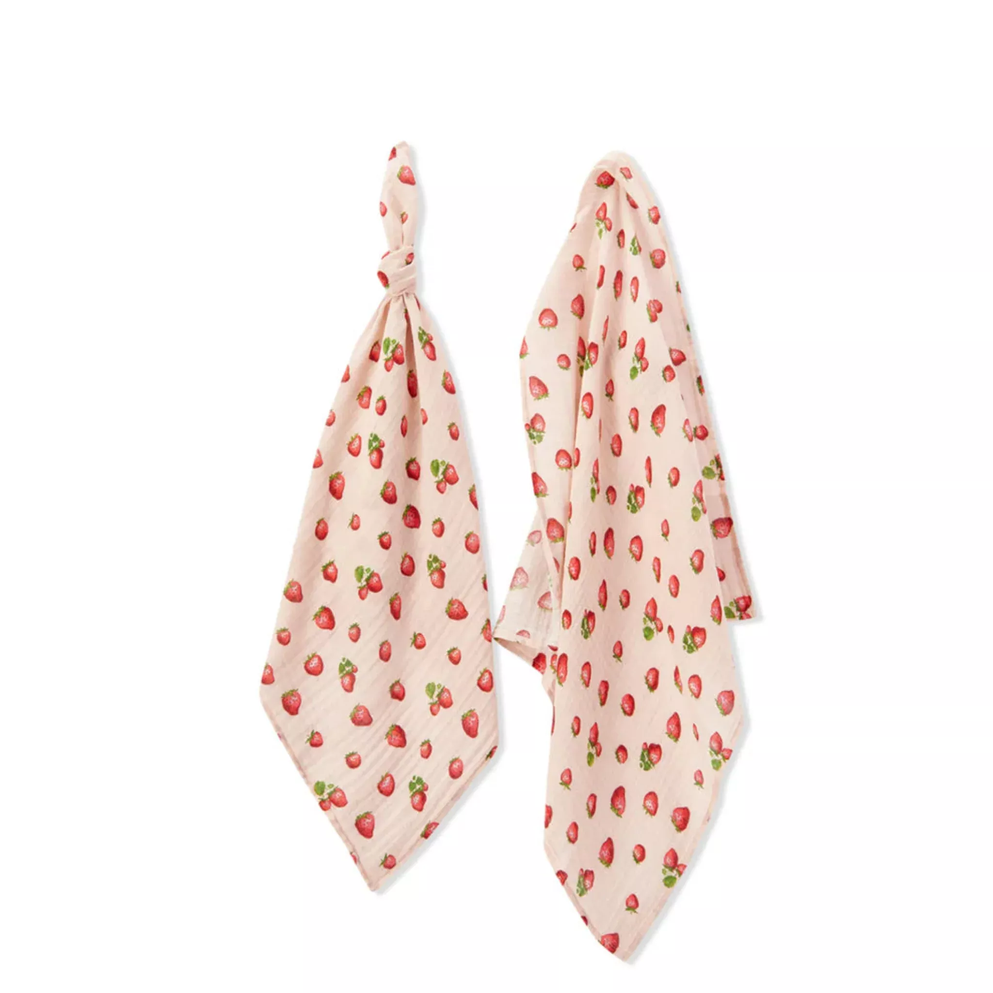 Milkbarn Strawberry Burp Cloth Set