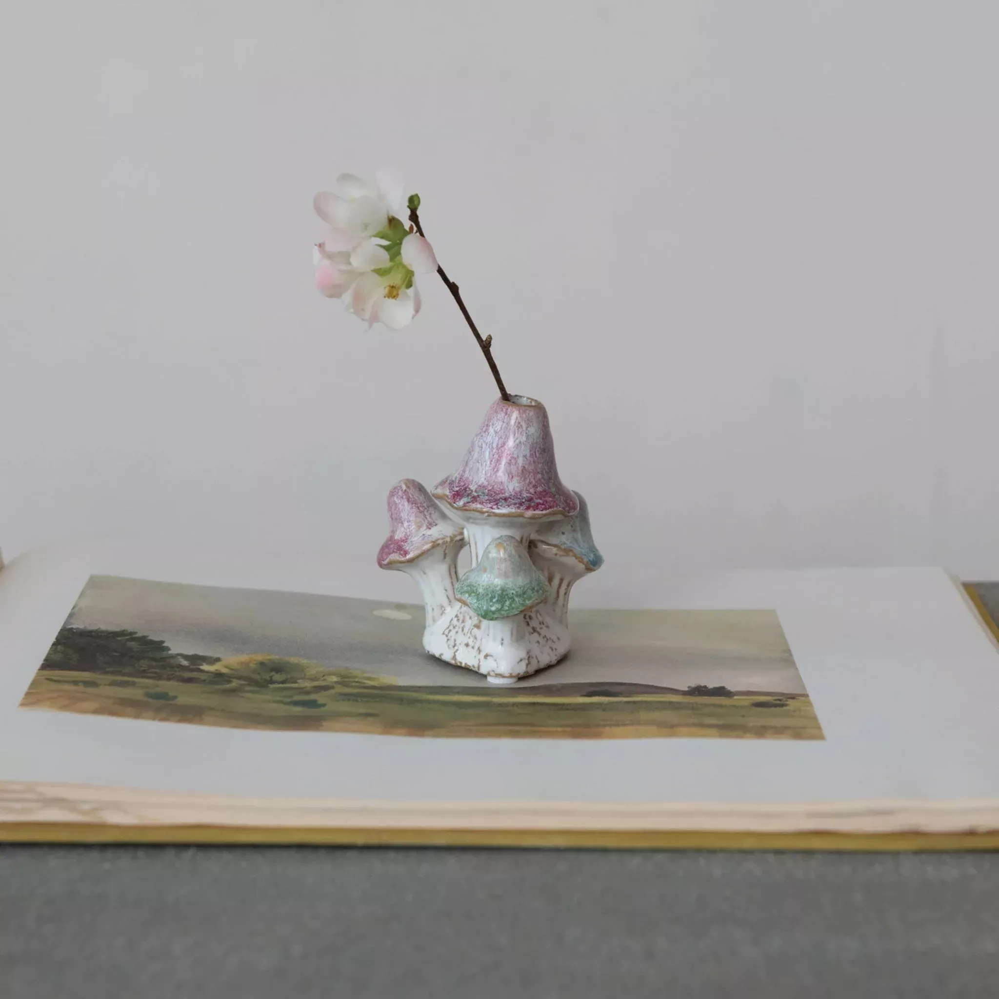 Mini Mushrooms Bud Vase