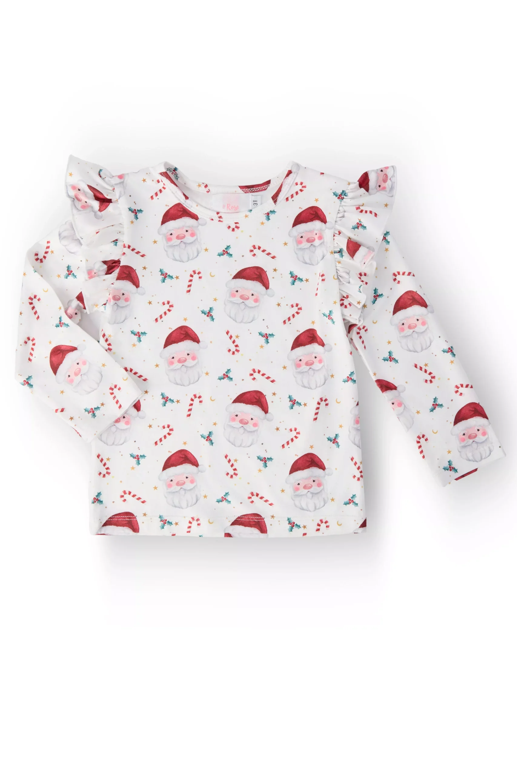 Mistletoe Magic L /S Ruffle Tee