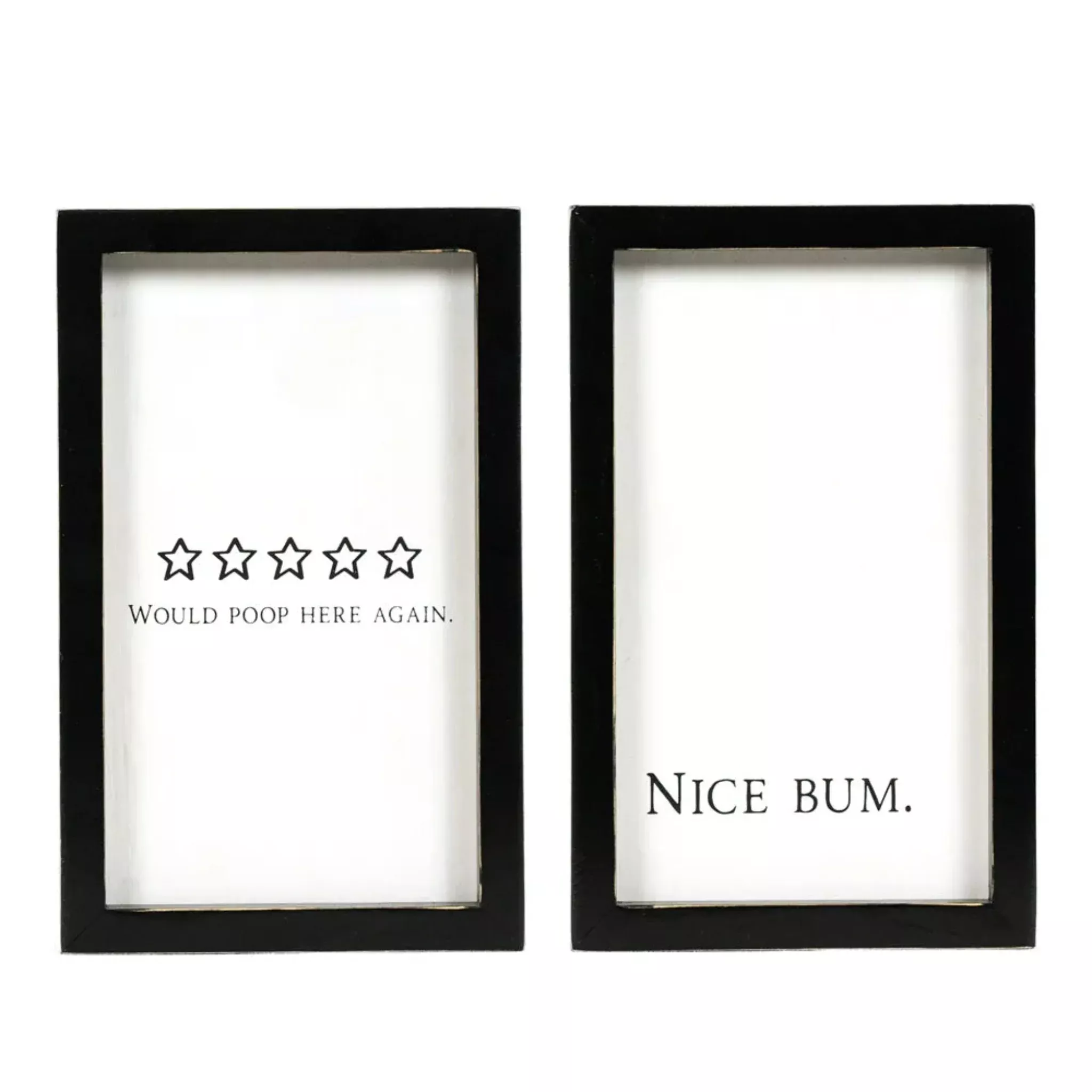 Nice Bum Reversible Bathroom Sign