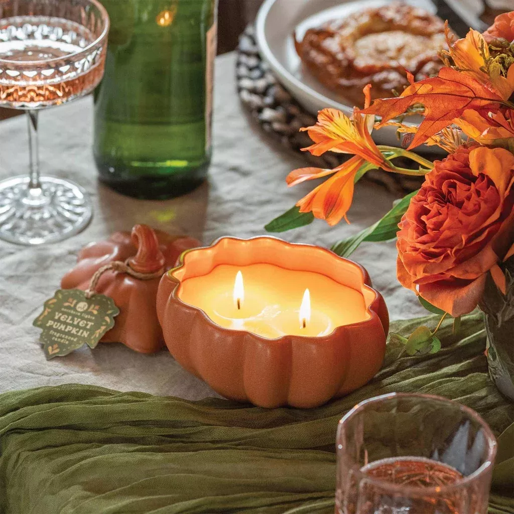 Northern Lights Ceramic 9 oz. Pumpkin Candle