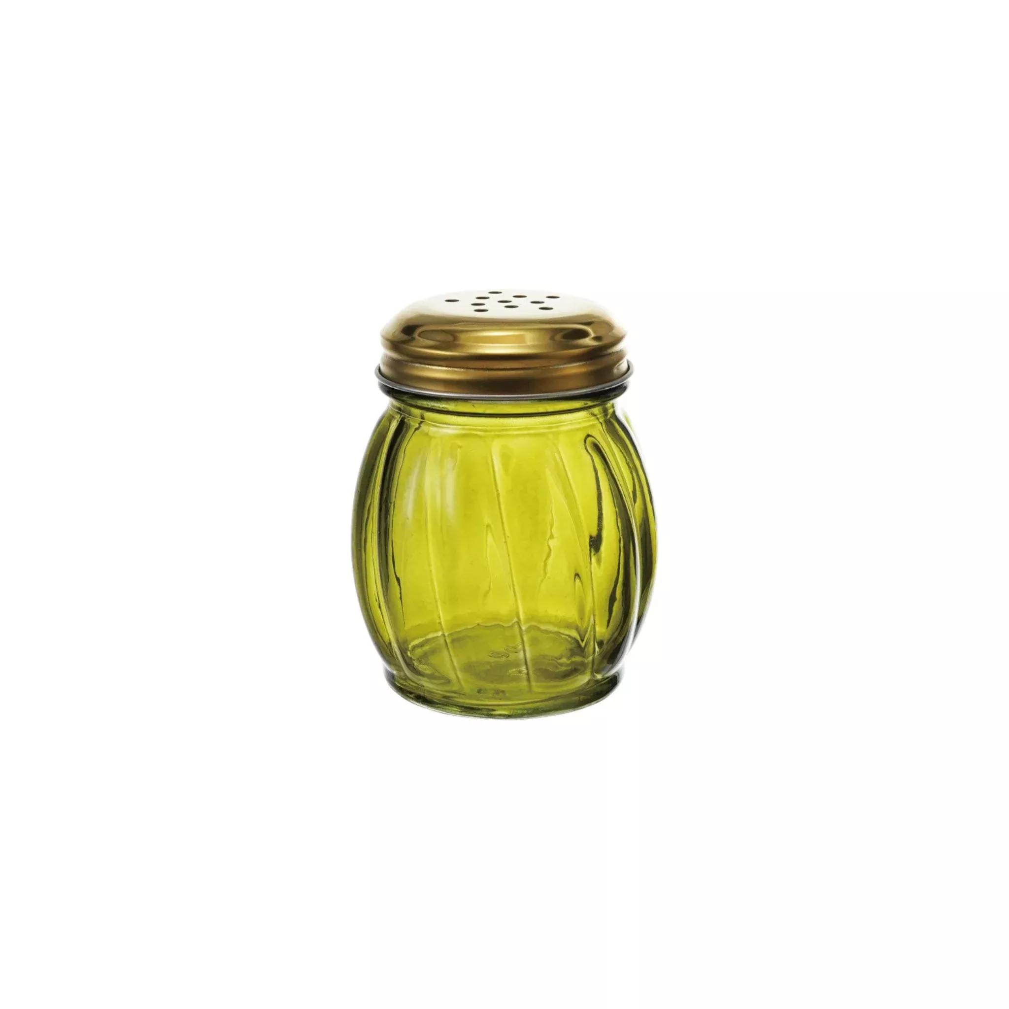 Olive Glass Spice Shaker