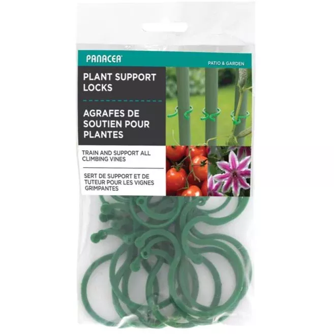 Panacea Plastic Plant Locks (Green) - 25 pc.