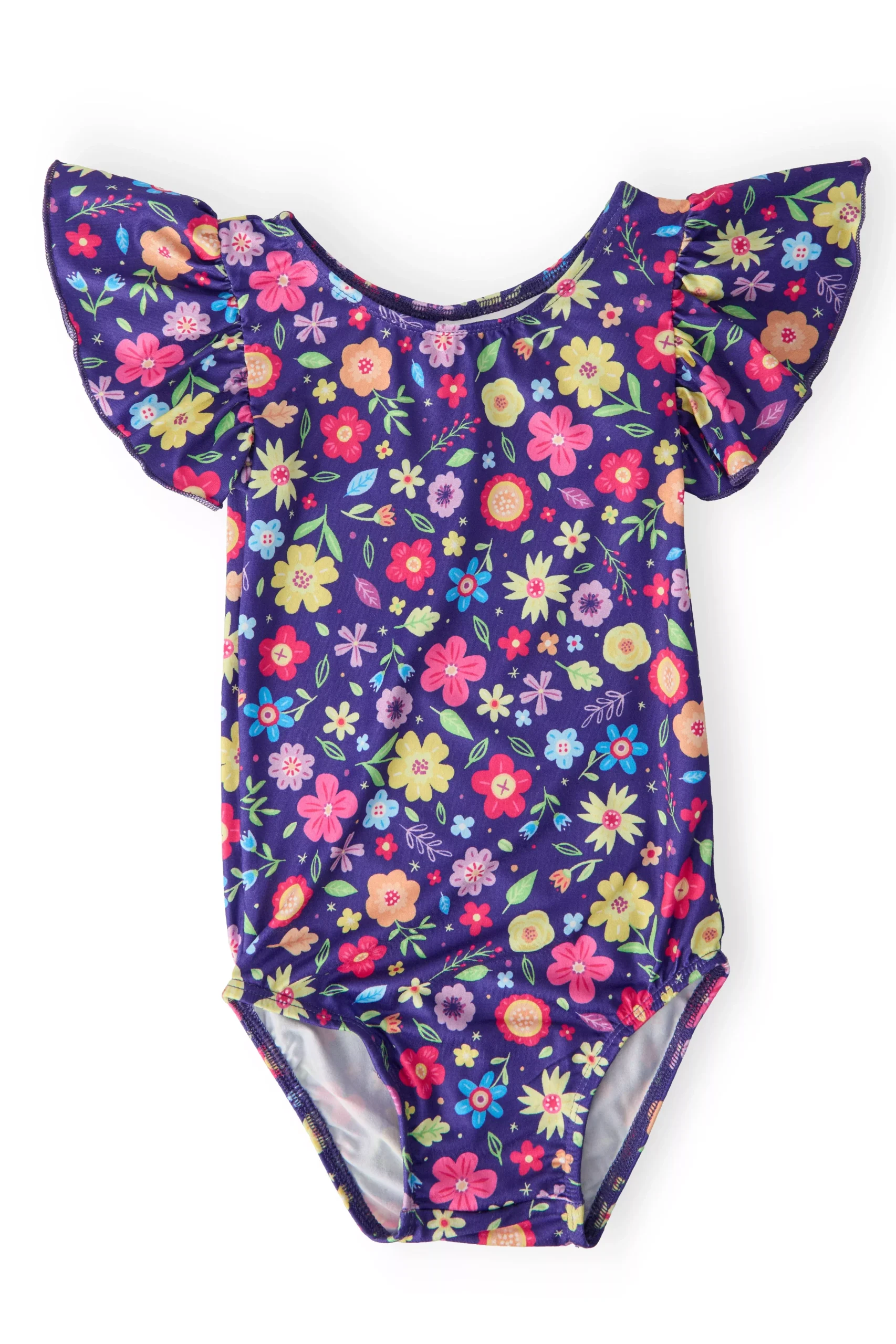 Pick a Posy S /S Flutter Sleeve Leotard