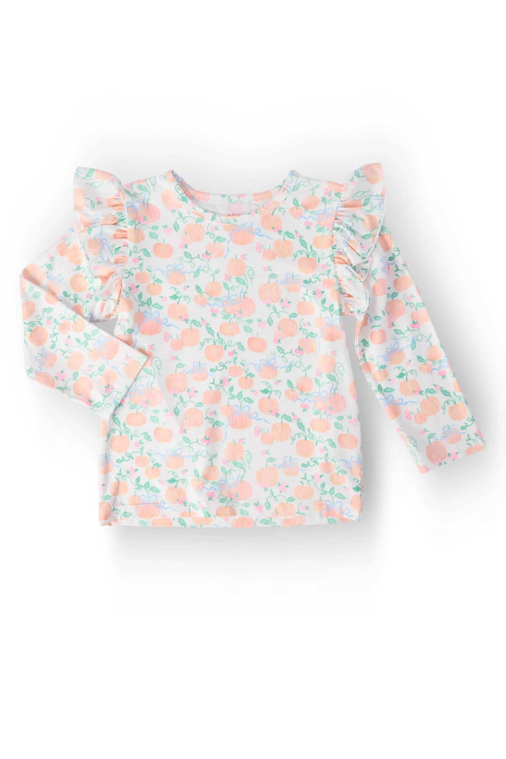 Pretty Pumpkins L /S Ruffle Tee