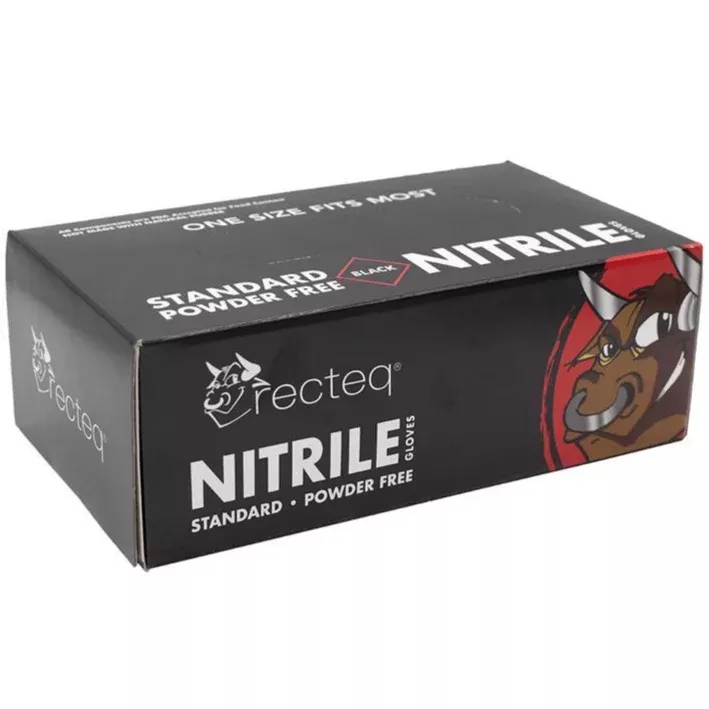 Recteq Disposable Nitrile BBQ Prep Gloves (Black) - 100 pc.