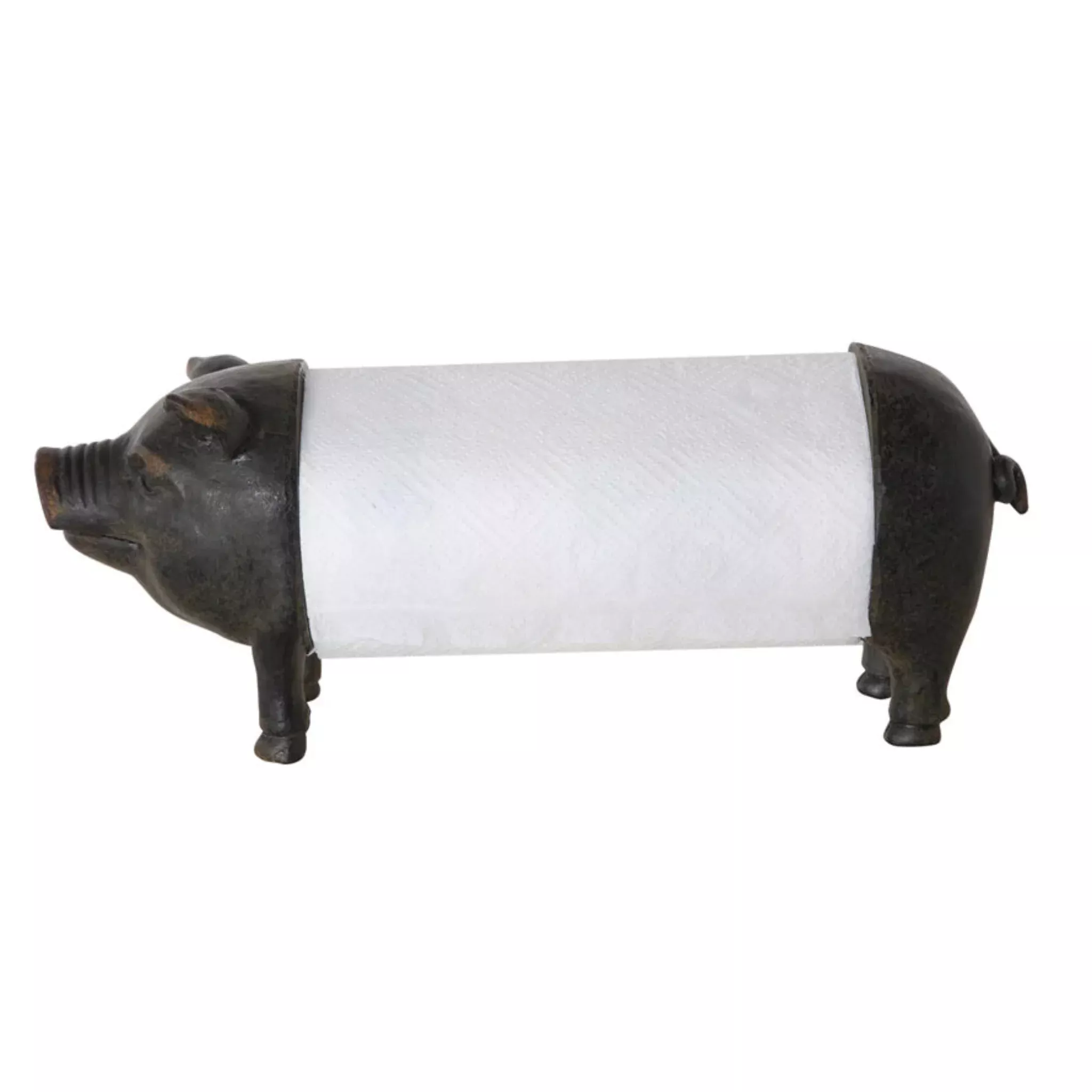 Rustic Pig Paper Towel Holder