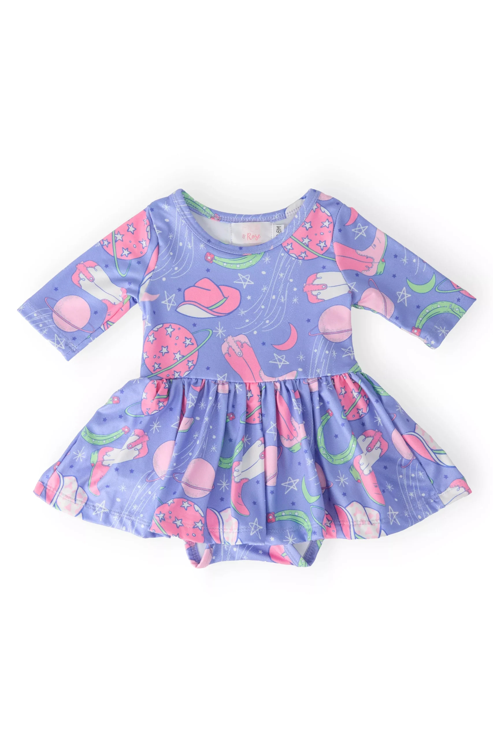 SALE Neon Moon 3 /4 Sleeve Twirl Bodysuit
