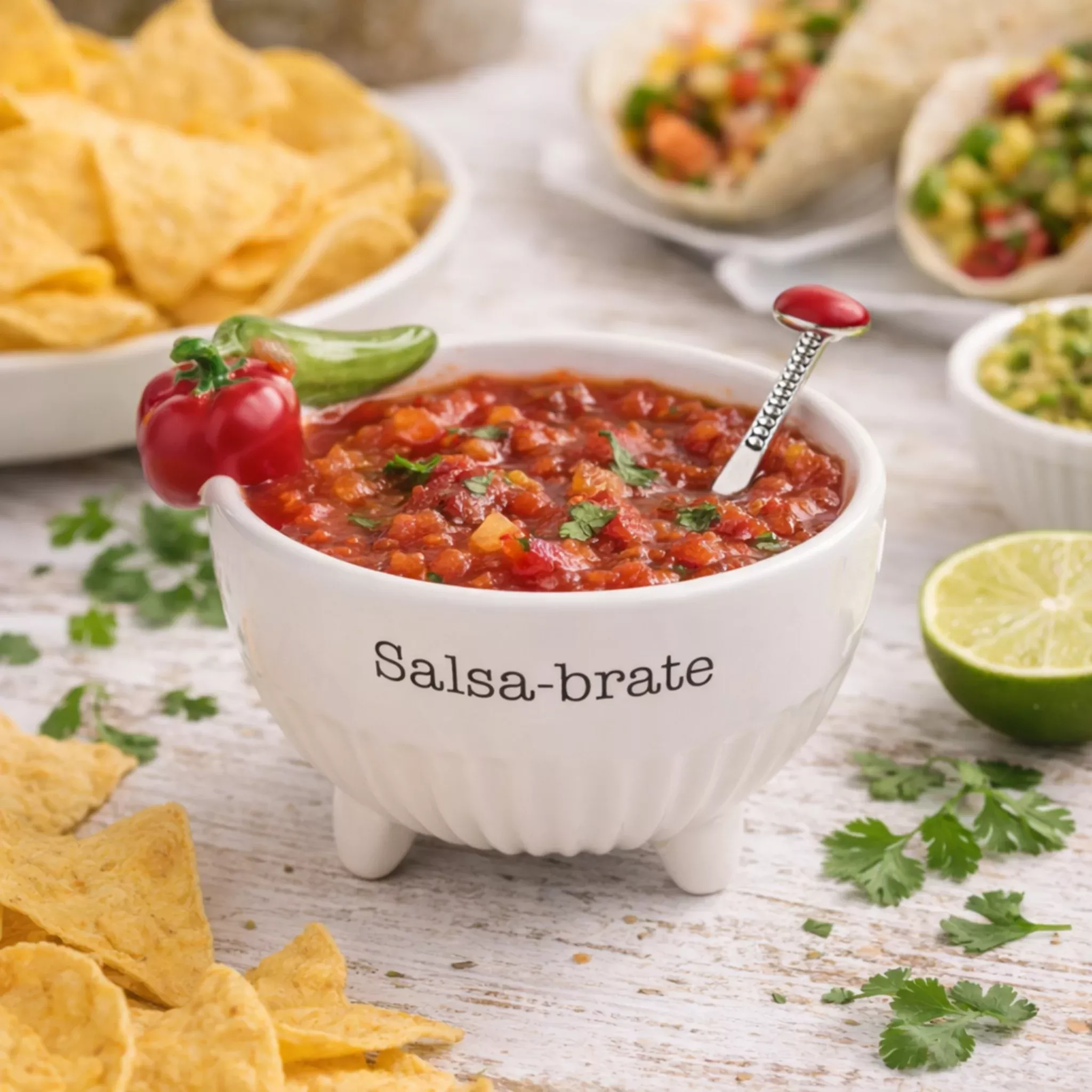 Salsa-Brate Dip Bowl