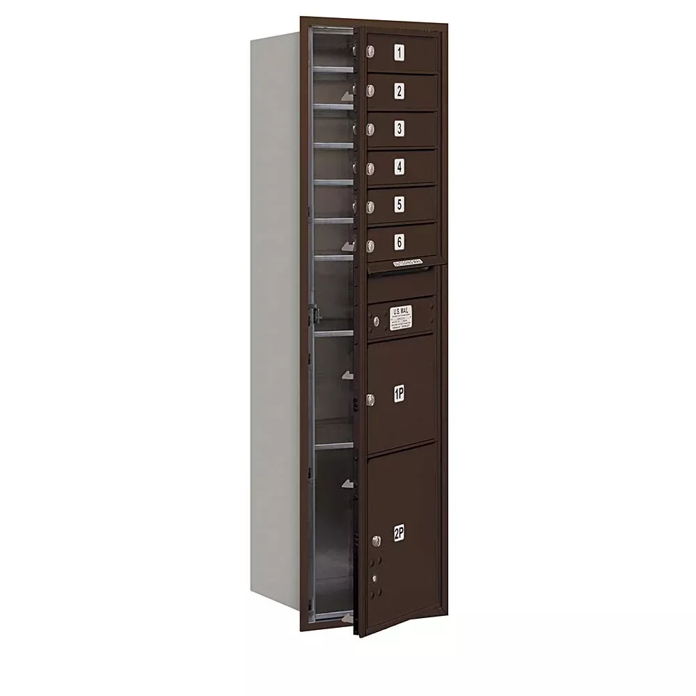 SALSBURY INDUSTRIES 3716S-06ZFU 4C Horizontal Mailbox